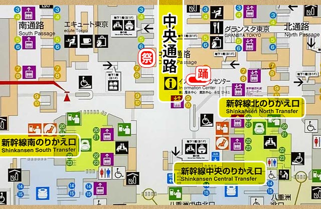 東京駅祭の場所地図MAP